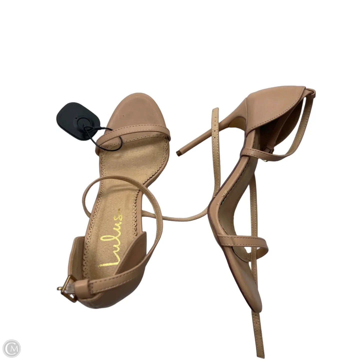 Sandals Heels Stiletto By Lulus In Tan, Size: 7.5