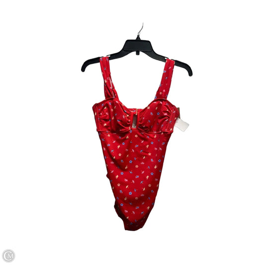 Swimsuit By Shade & Shore In Blue & Red, Size: M
