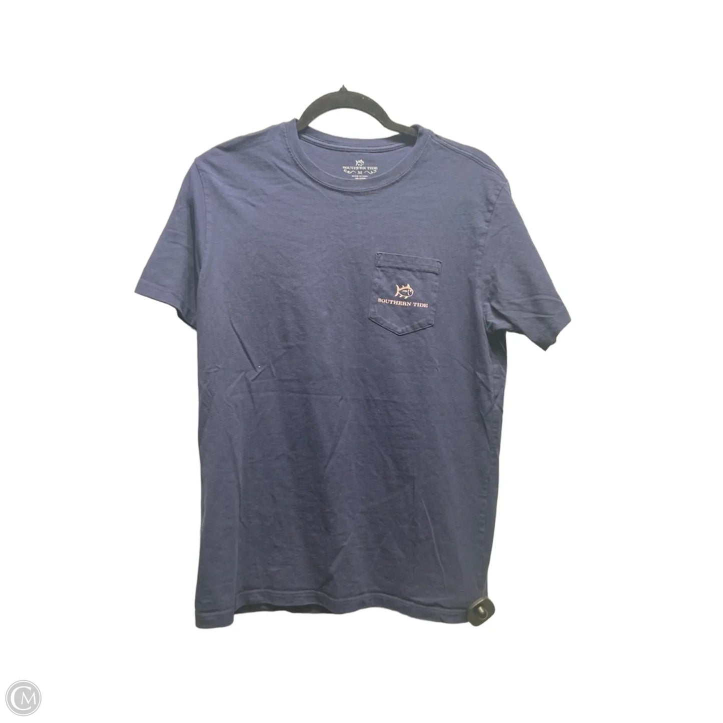 Top Short Sleeve Basic By Southern Tide In Blue & Pink, Size: M
