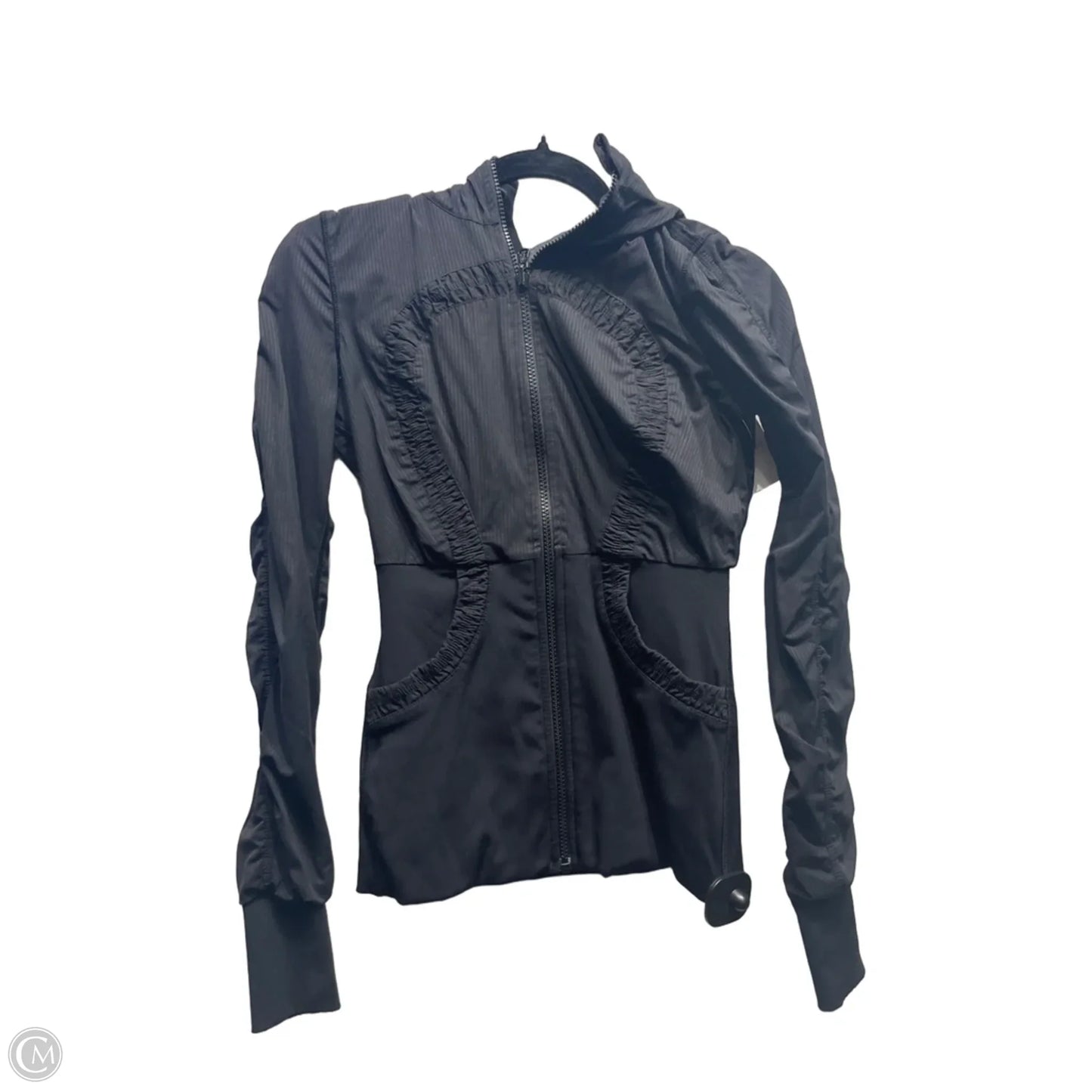 Athletic Jacket By Lululemon In Black, Size: Xs