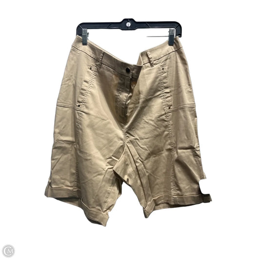 Shorts By Chicos In Tan, Size: 18