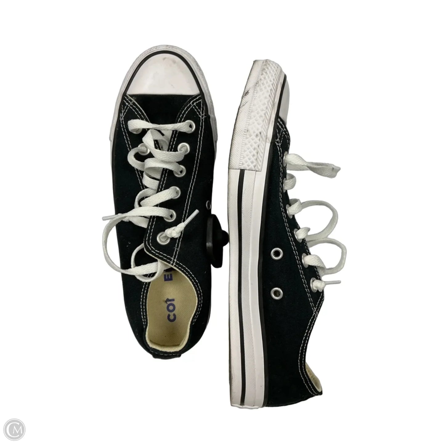 Shoes Sneakers By Converse In Black & White, Size: 9