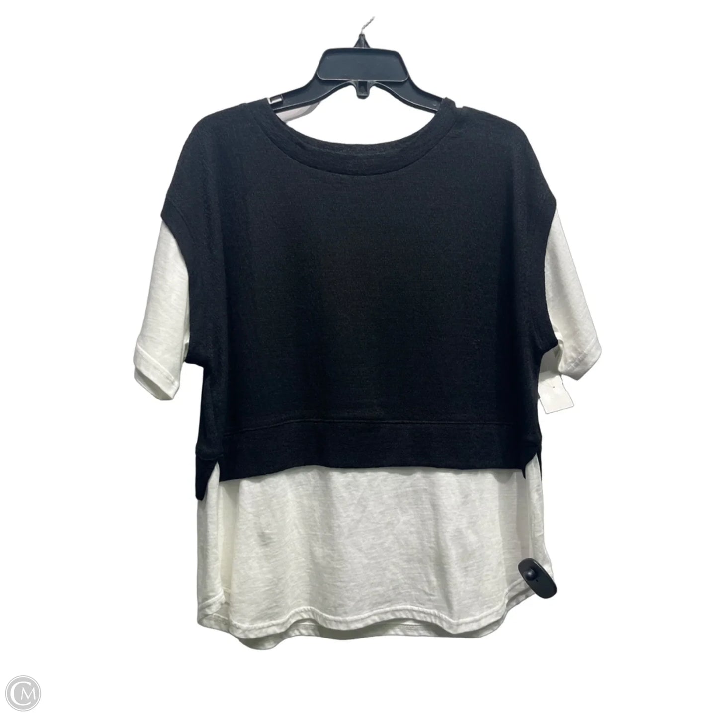 Top Short Sleeve By cinema club  In Black & White, Size: L