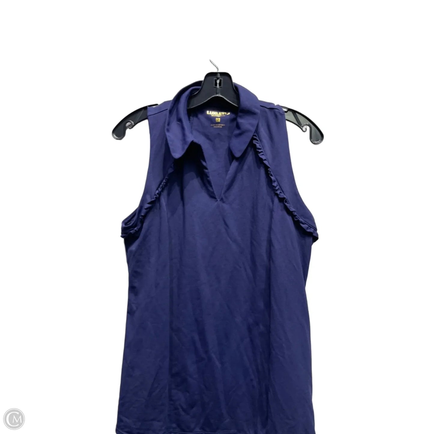 Top Sleeveless Designer By Lilly Pulitzer In Blue, Size: L
