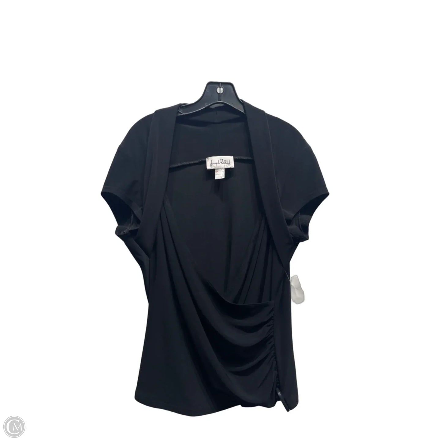 Top Short Sleeve By Joseph Ribkoff In Black, Size: Large
