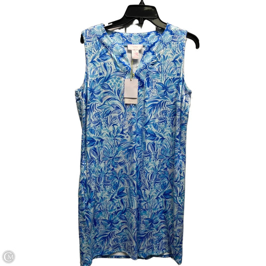 Dress Casual Short By Stella Parker In Blue & White, Size: M