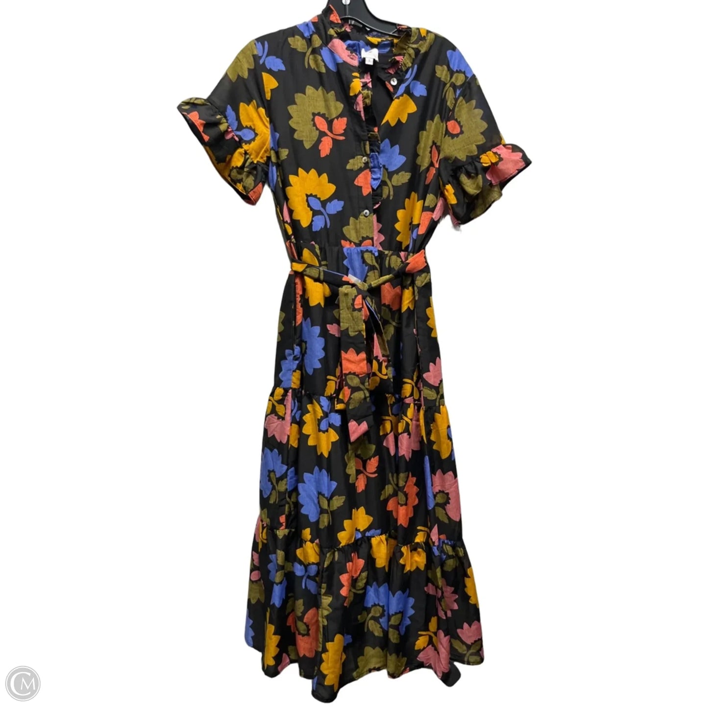 Dress Casual Maxi By J.marie In Black & Green, Size: S