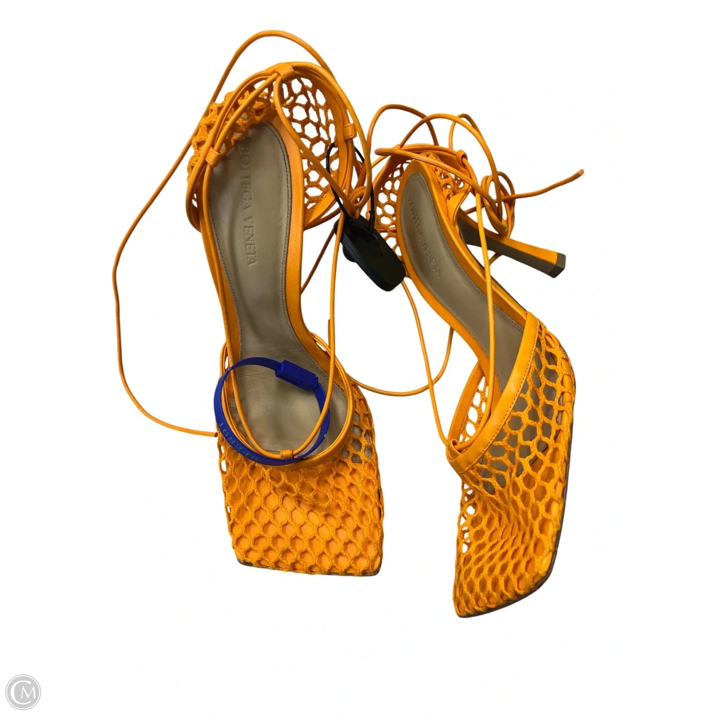 Shoes Luxury Designer By Bottega Veneta In Orange, Size: 9.5