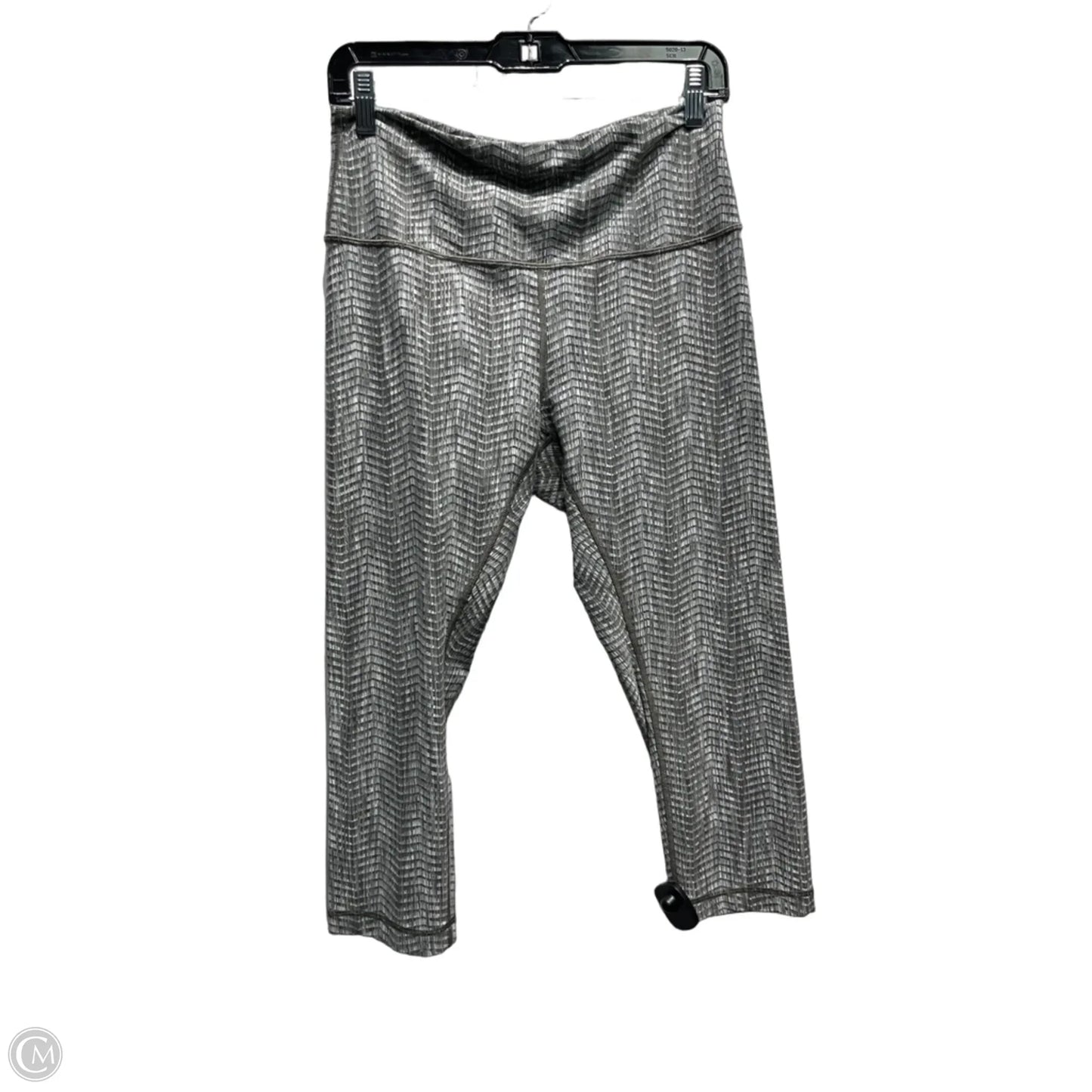 Athletic Leggings Capris By Lululemon In Green & White, Size: 12