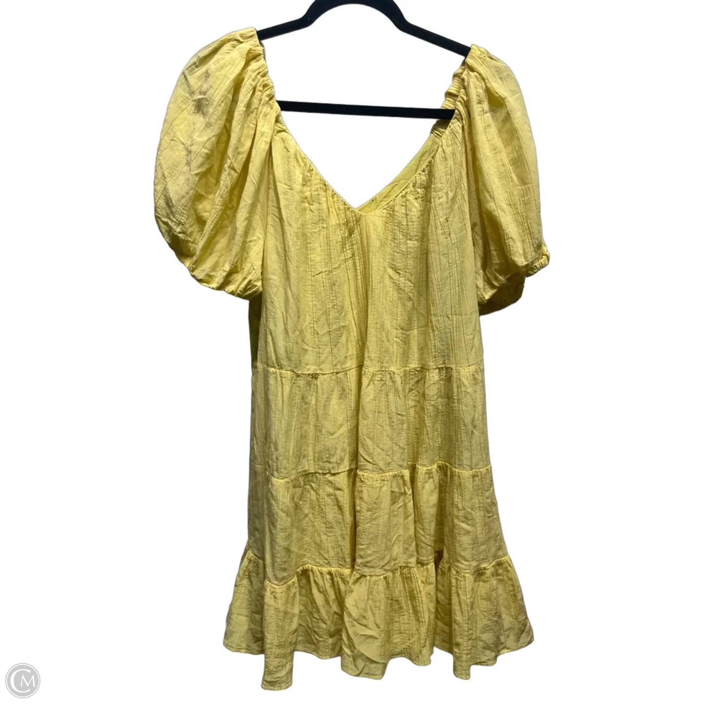 Dress Casual Short By Rebecca Taylor In Yellow, Size: Xl