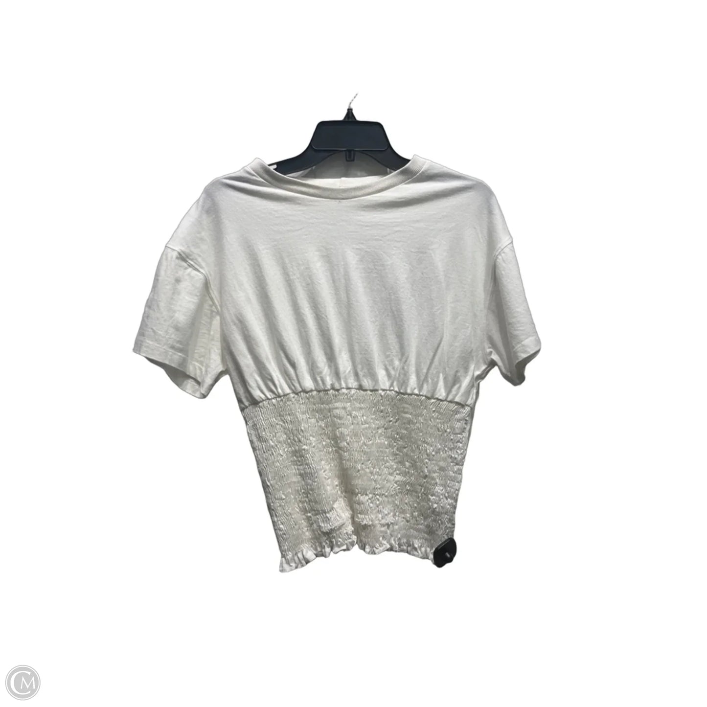 Top Short Sleeve By dress  to In White, Size: Xl