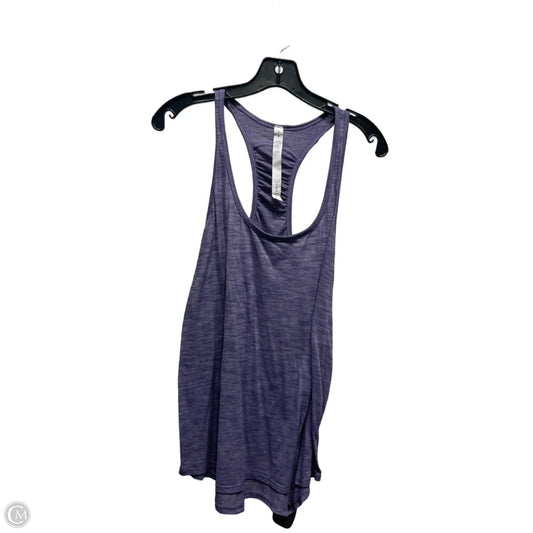 Athletic Tank Top By Lululemon In Purple, Size: 8