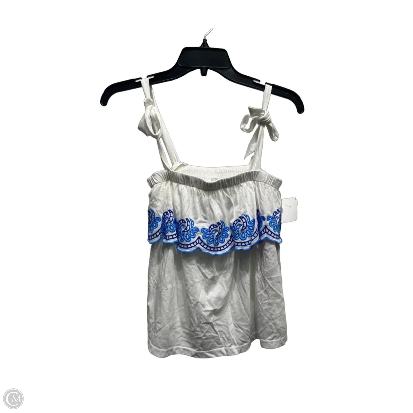 Top Sleeveless Designer By Lilly Pulitzer In Blue & White, Size: Xxs