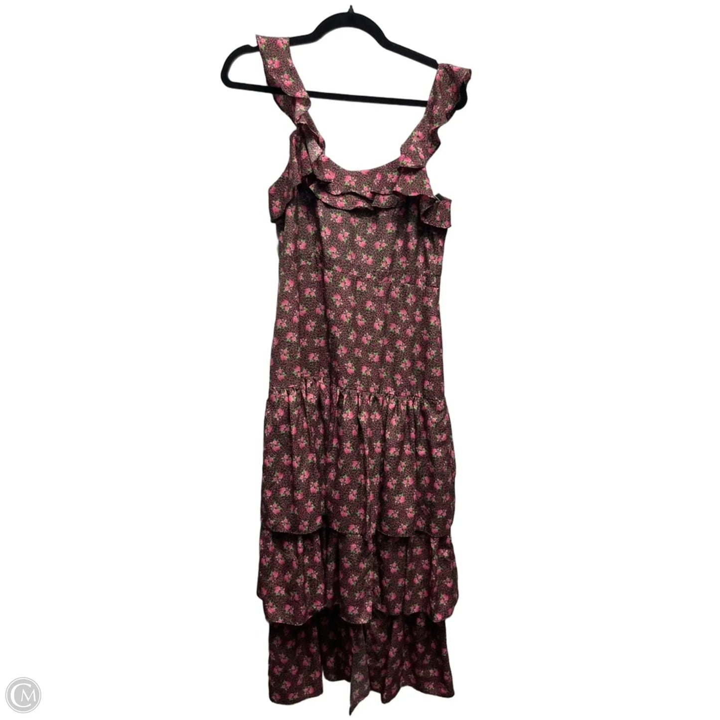 Dress Casual Midi By likely In Green & Pink, Size: 4