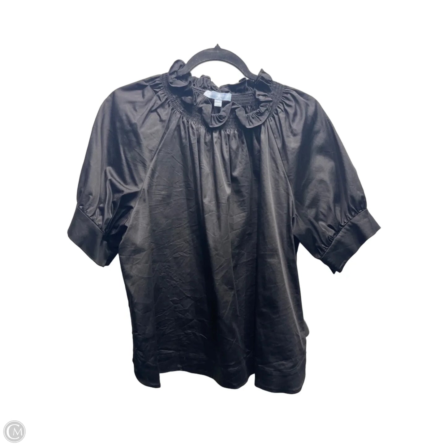 Top Short Sleeve By Antonio Melani In Black, Size: 14