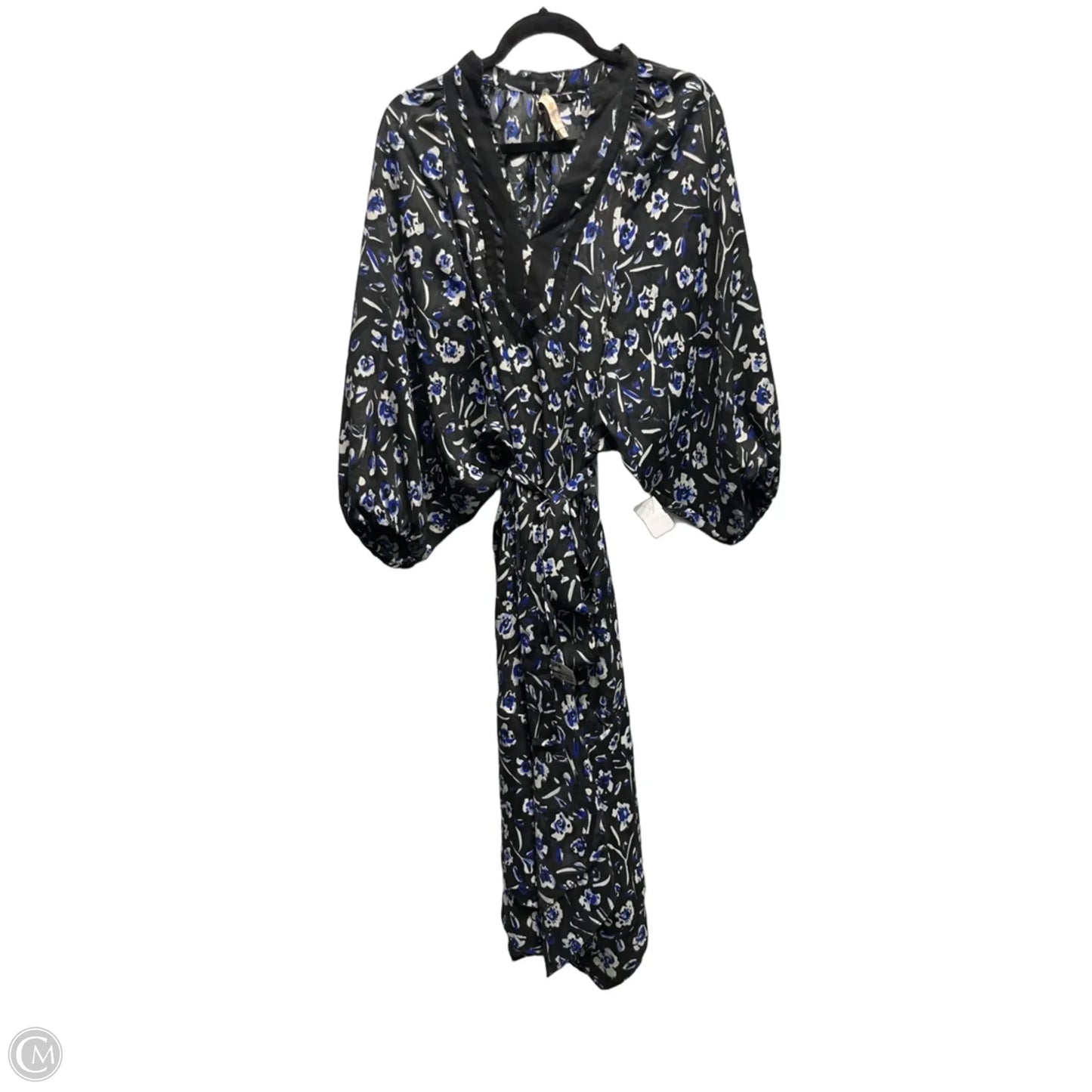 Dress Designer By Tory Burch In Black & Blue, Size: S