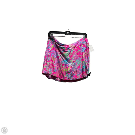 Skort Designer By Lilly Pulitzer In Blue & Pink, Size: L
