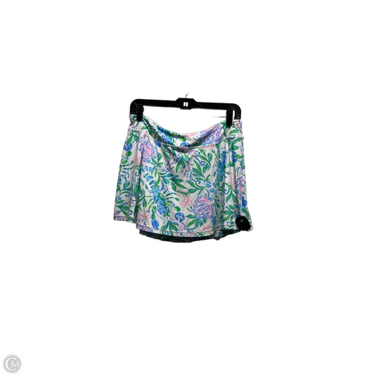 Skort Designer By Lilly Pulitzer In Blue & Green, Size: M