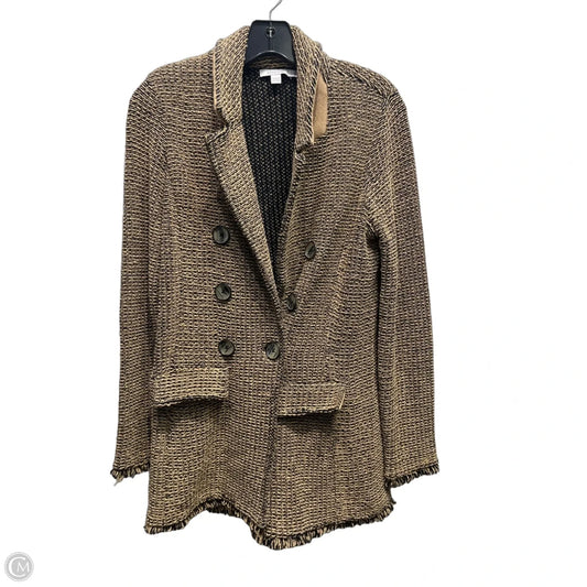 Blazer By Chicos In Black & Tan, Size: S
