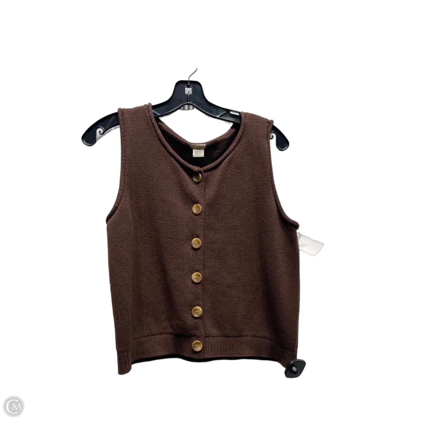 Vest Faux Fur & Sherpa By Magaschoni In Brown, Size: M