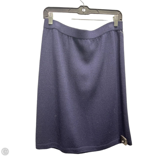 Skirt Luxury Designer By St John Collection In Navy, Size: 12