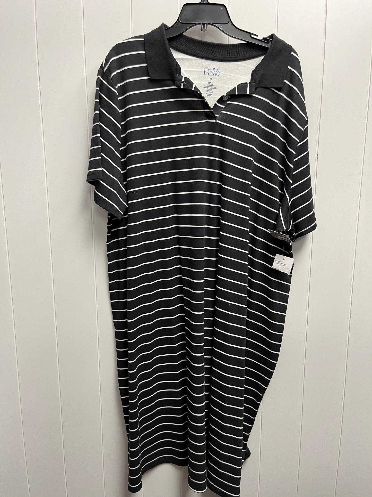 Black & White Dress Casual Short Croft And Barrow, Size 3x