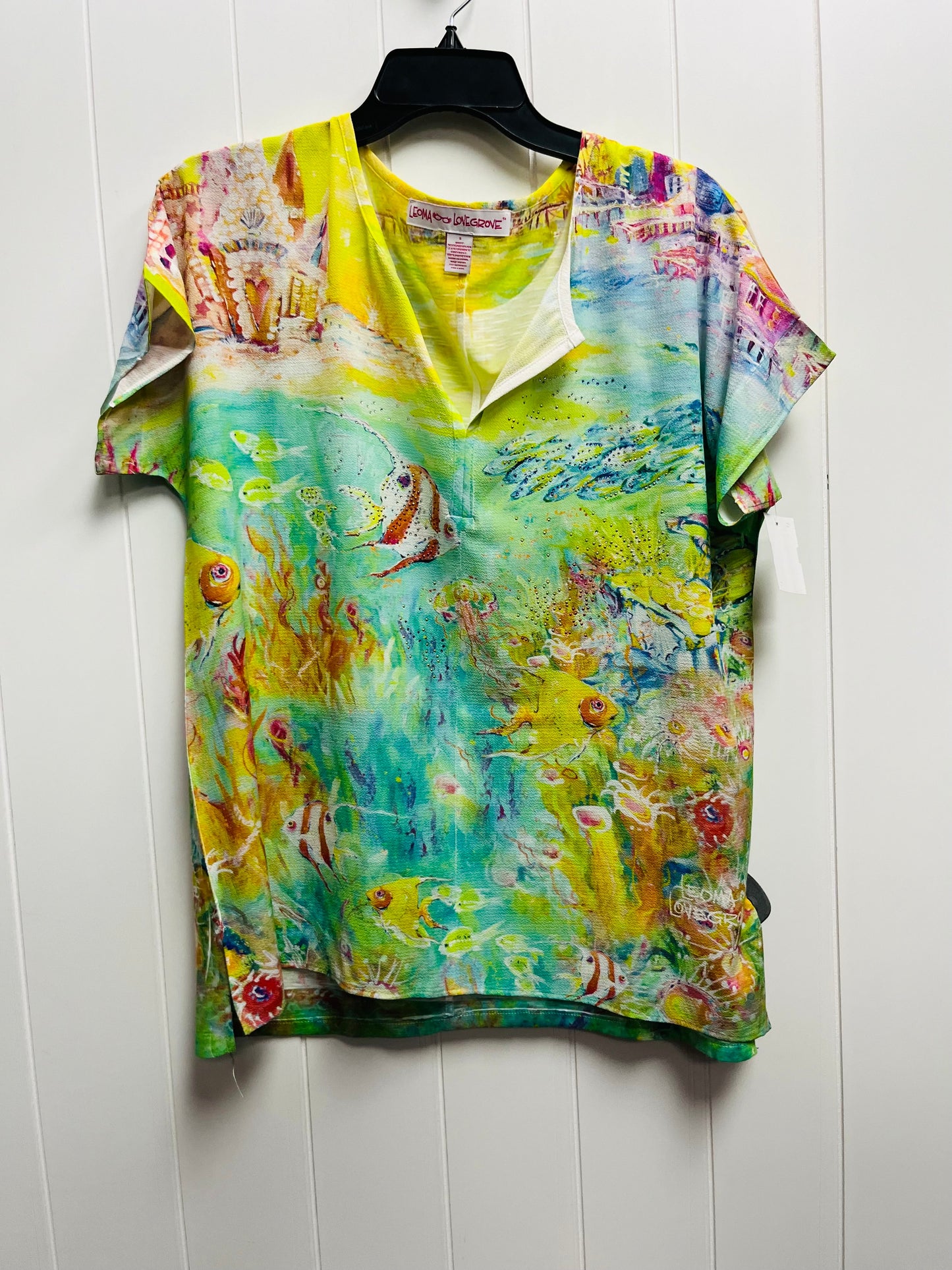 Top Short Sleeve By Leoma Lovegrove  Size: S