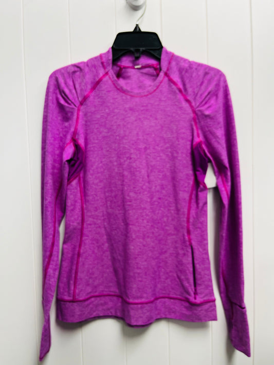 Purple Athletic Top Long Sleeve Crewneck Lululemon, Size 4