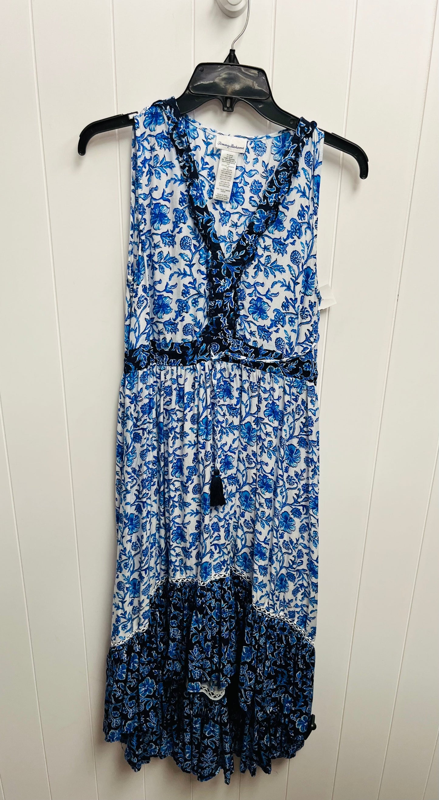 Blue Dress Casual Maxi Tommy Bahama, Size Xs