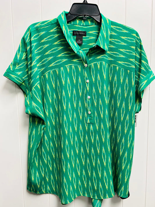 Green Top Short Sleeve Investments, Size Xl