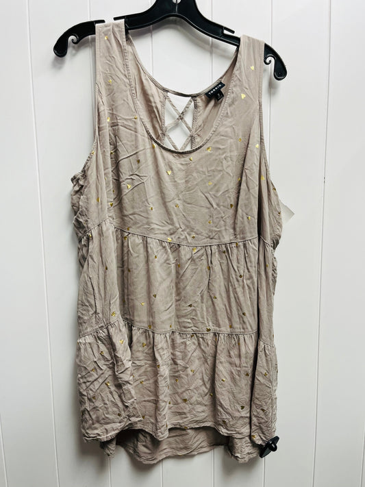 Tunic Sleeveless By Torrid In Grey, Size: 2x