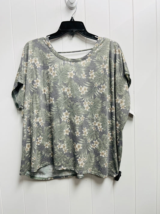 Top Short Sleeve By Chaser In Green, Size: L