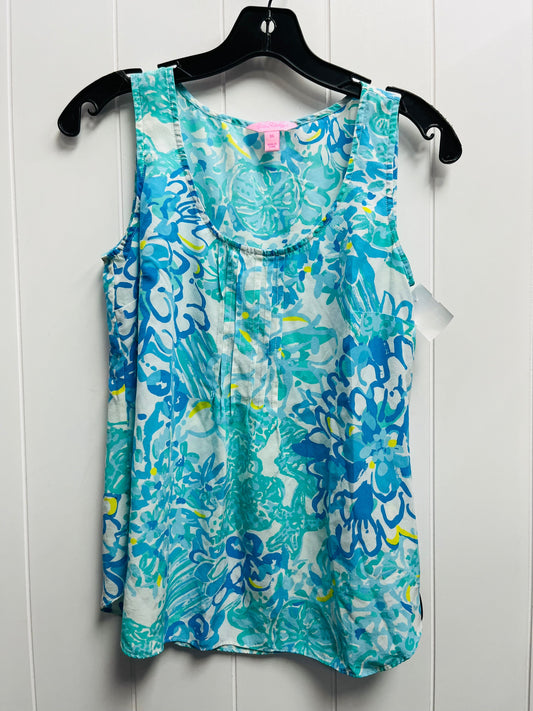 Top Sleeveless Designer By Lilly Pulitzer In Blue, Size: Xs