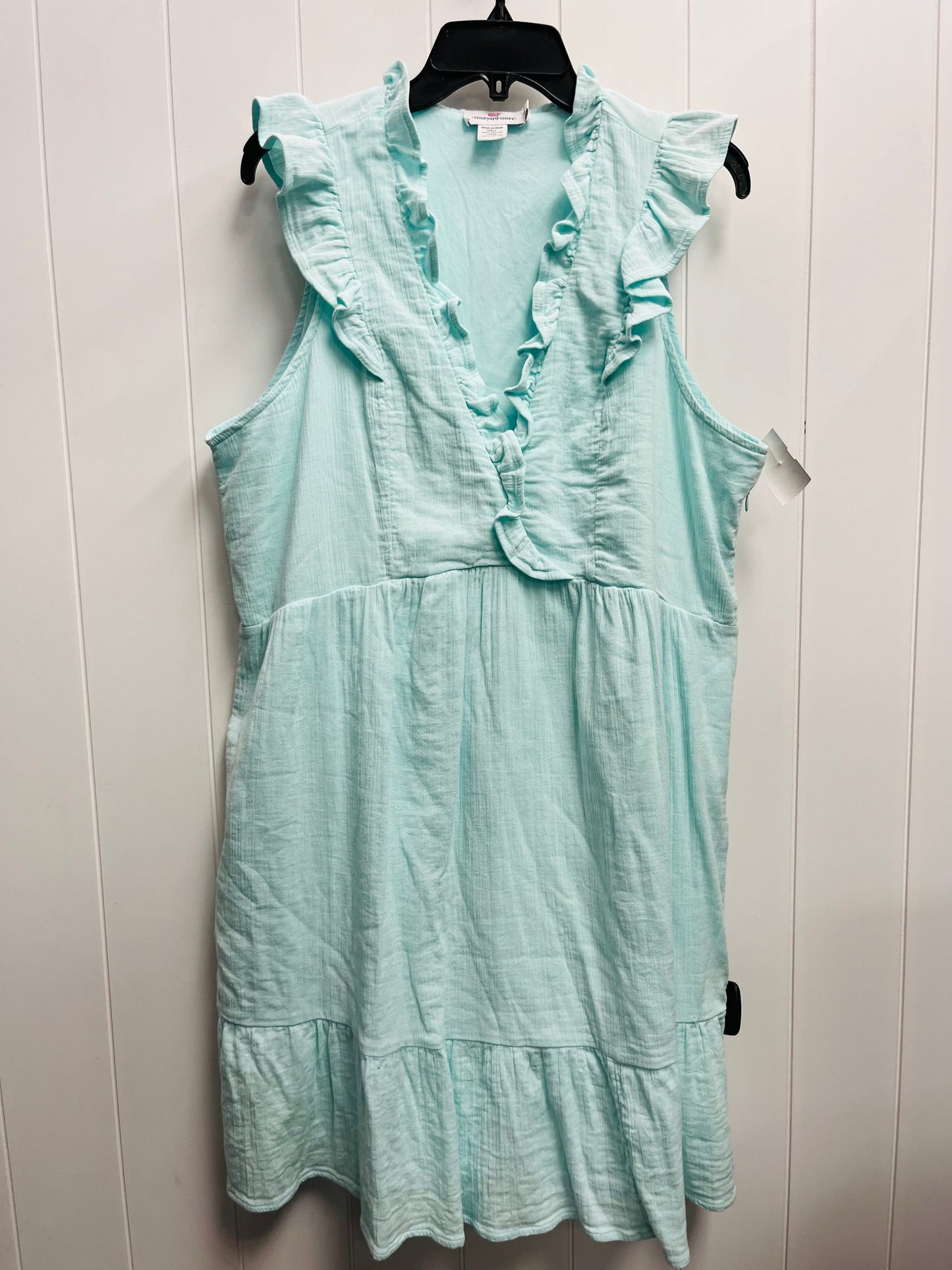 Dress Casual Short By Vineyard Vines In Teal, Size: Xl