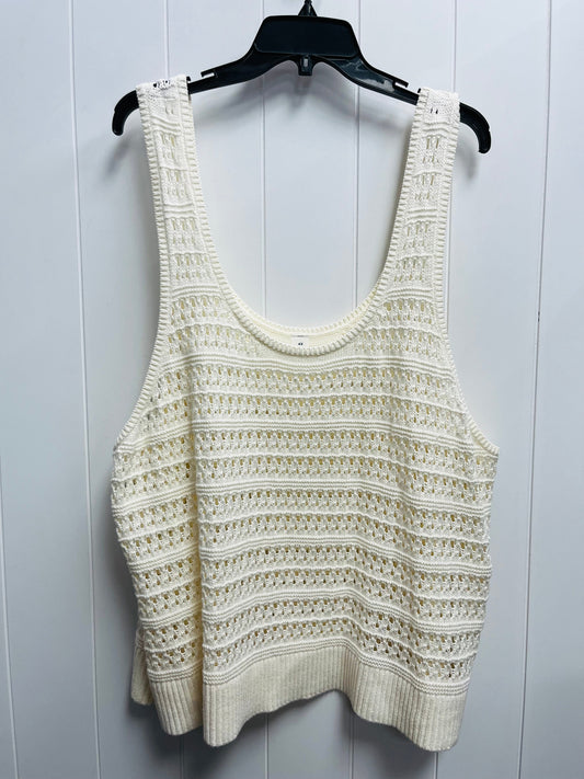 Top Sleeveless By Old Navy In Cream, Size: 4x