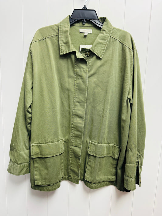 Jacket Denim By Daisy Fuentes In Green Denim, Size: Xl