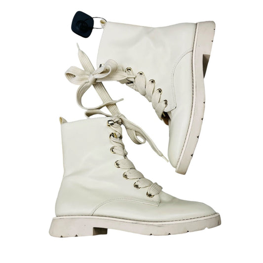 Boots Combat By Antonio Melani In Cream, Size: 8