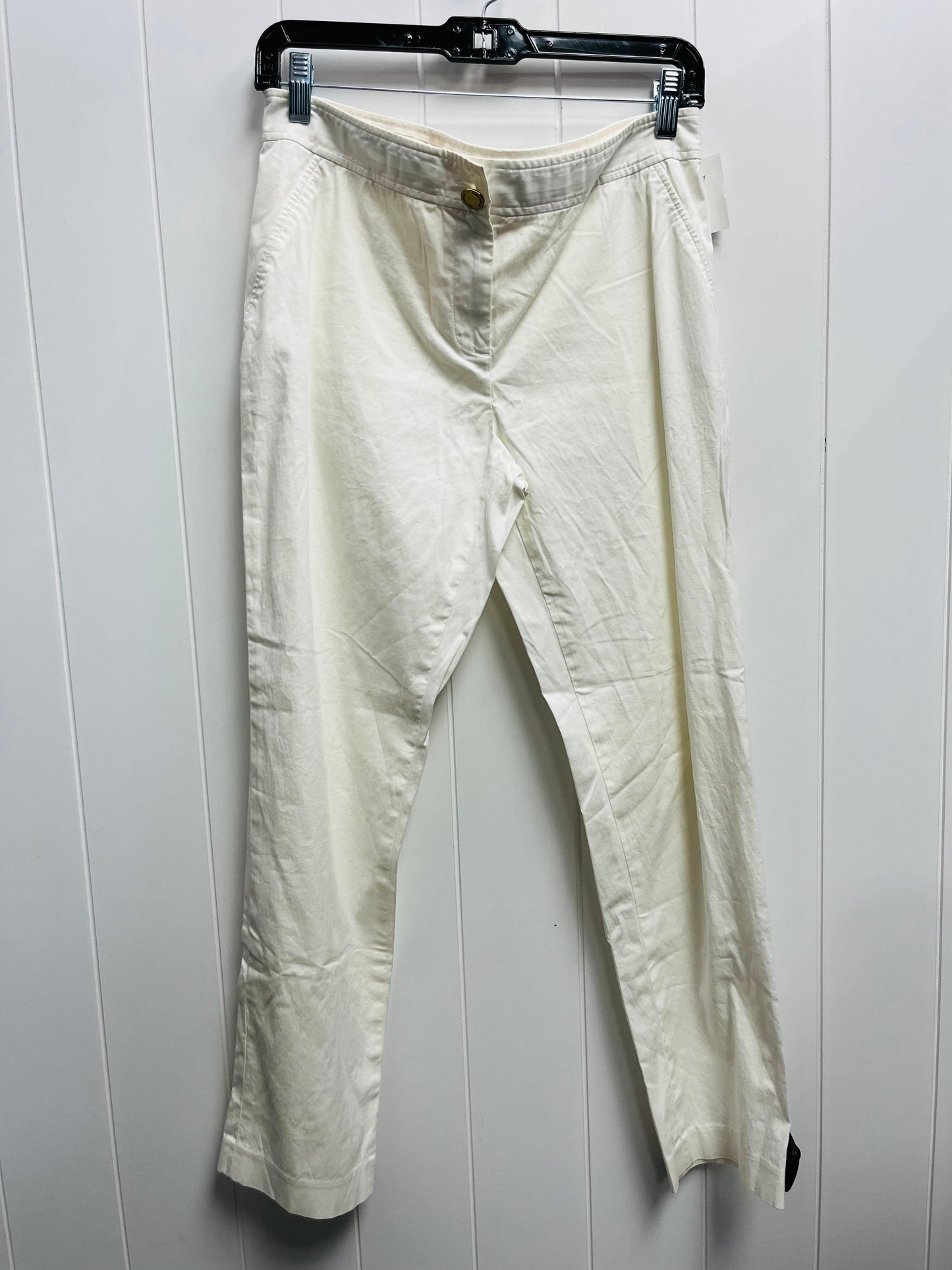 Pants Designer By Tory Burch In White, Size: 6