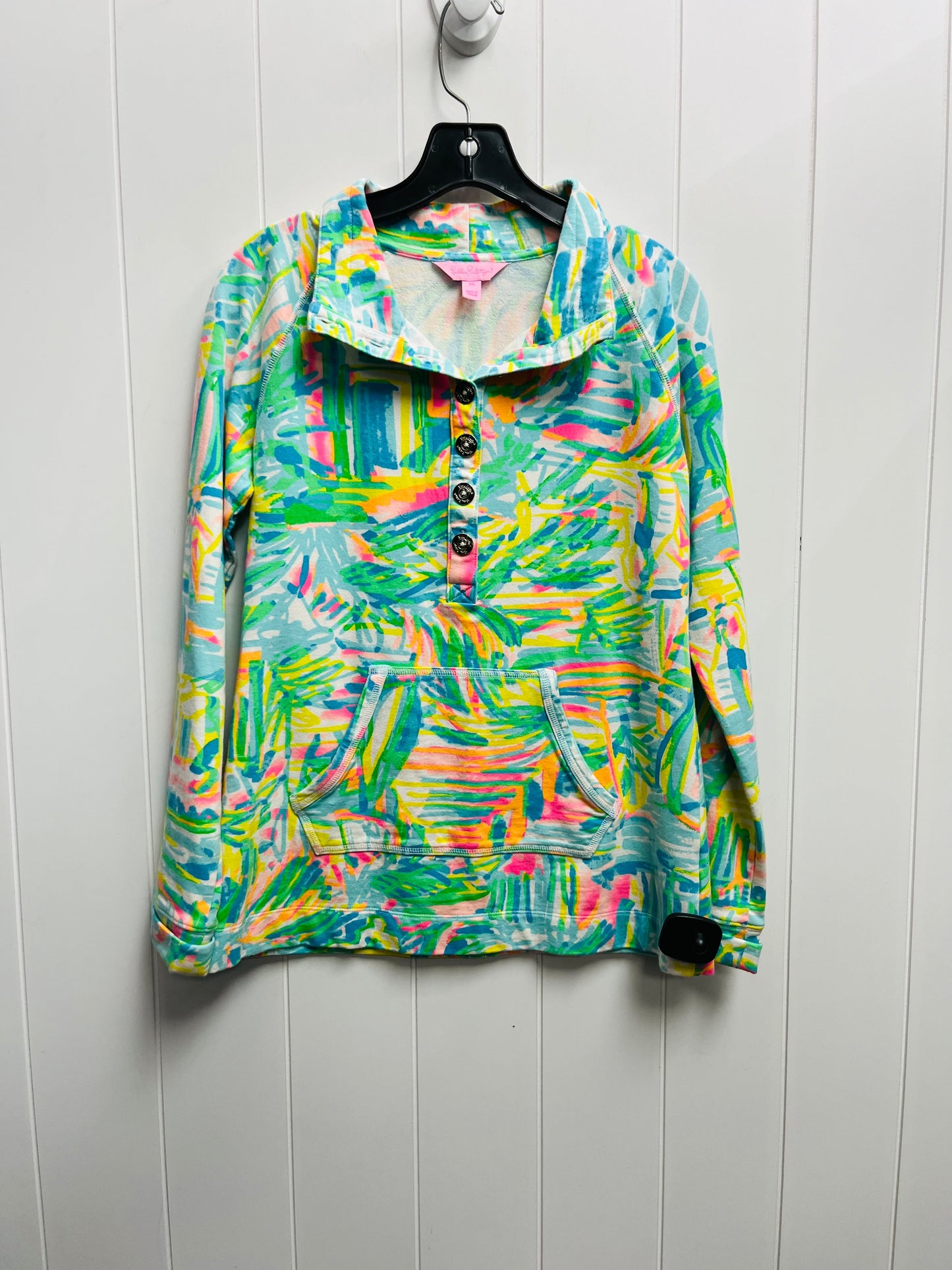 Top Long Sleeve Designer By Lilly Pulitzer In Green, Size: Xs