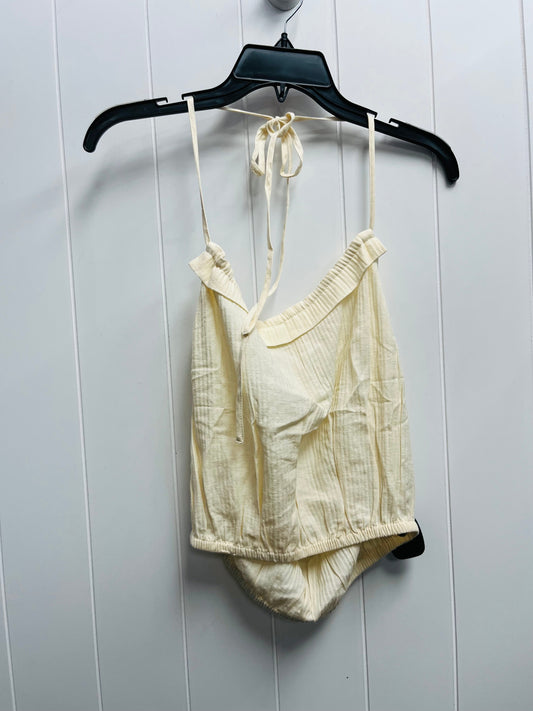 Top Sleeveless By J. Crew In Cream, Size: S