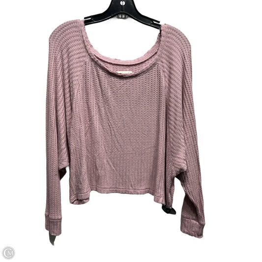 Top Long Sleeve By Chaser In Mauve, Size: S