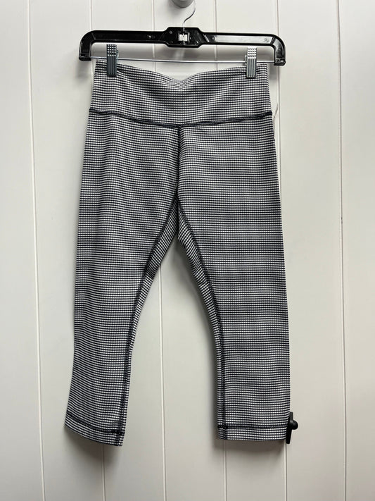 Blue & White Athletic Capris Lululemon, Size 4