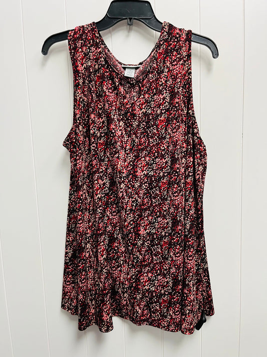 Red Top Sleeveless Catherines, Size 1x