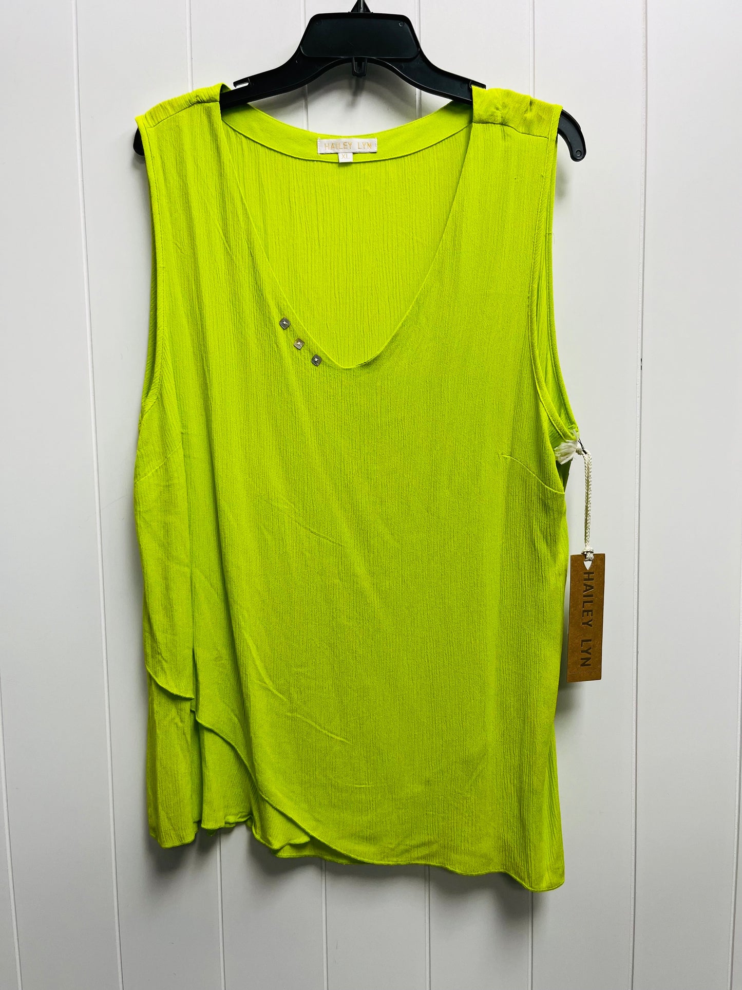 Green Top Sleeveless HAILEY LYN, Size Xl