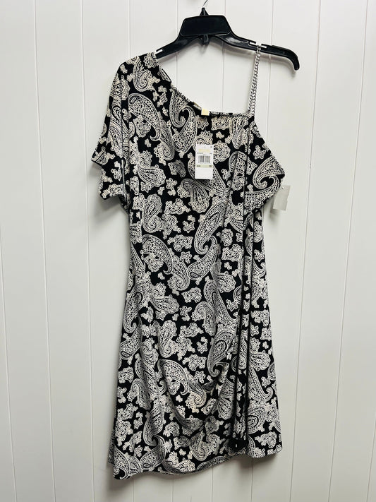 Black & Cream Dress Party Short Michael By Michael Kors, Size 1x