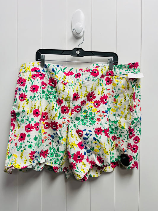 Floral Print Shorts Crown And Ivy, Size 22