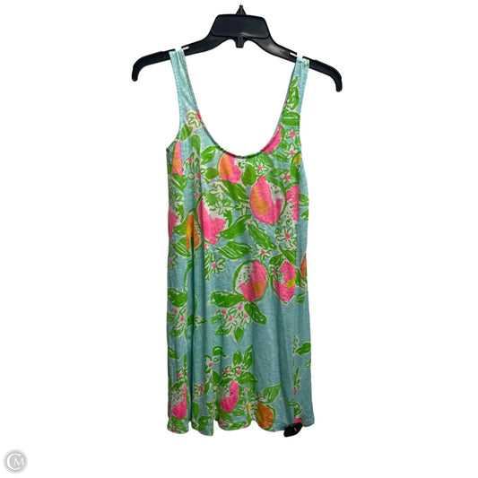 Dress Designer By Lilly Pulitzer In Blue & Green, Size: Xxs