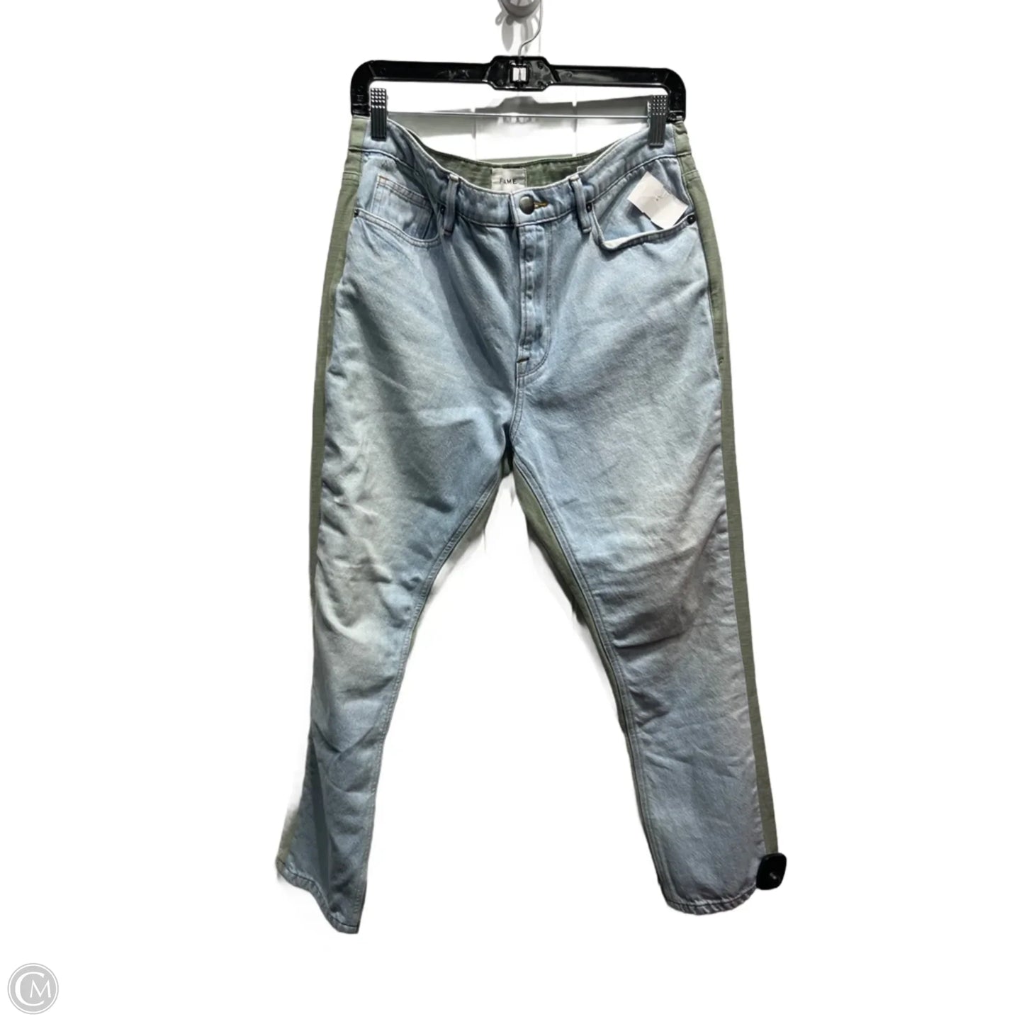 Jeans Straight By Frame In Blue & Green, Size: 6