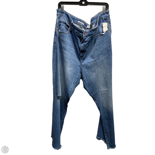 Jeans Flared By Ava & Viv In Blue Denim, Size: 20