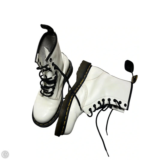 Boots Combat By Dr Martens In Black & Cream, Size: 6